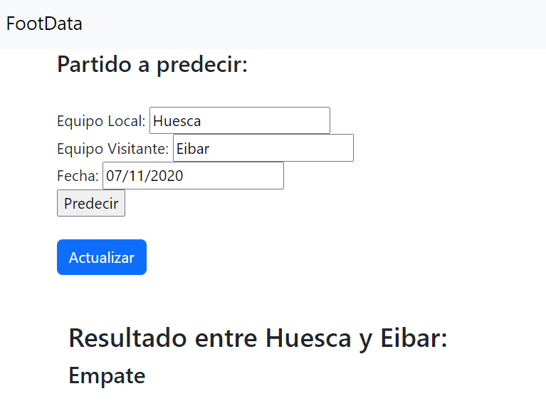 Web Football Data